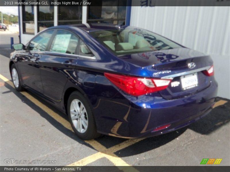 Indigo Night Blue / Gray 2013 Hyundai Sonata GLS