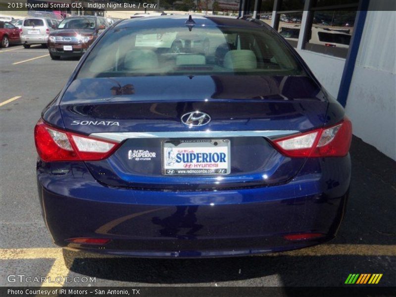 Indigo Night Blue / Gray 2013 Hyundai Sonata GLS