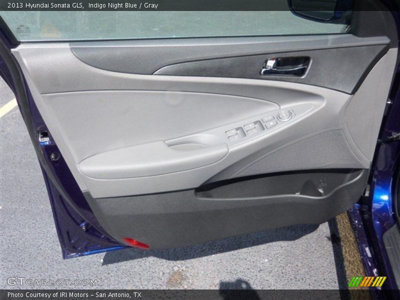 Indigo Night Blue / Gray 2013 Hyundai Sonata GLS