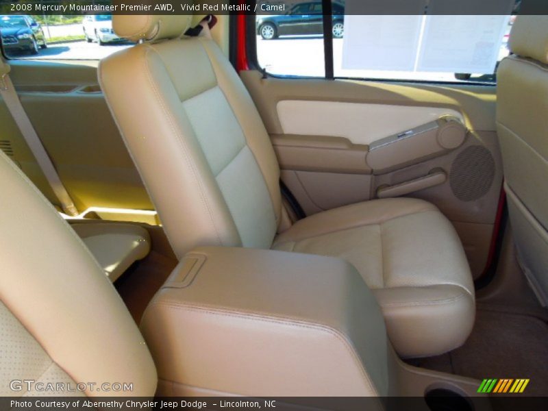 Vivid Red Metallic / Camel 2008 Mercury Mountaineer Premier AWD