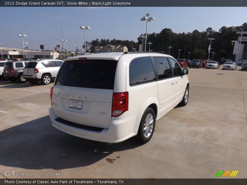 Stone White / Black/Light Graystone 2013 Dodge Grand Caravan SXT