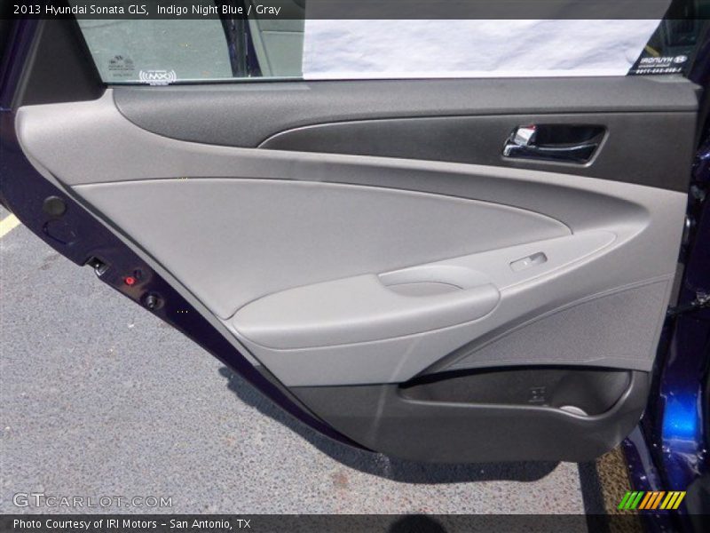 Indigo Night Blue / Gray 2013 Hyundai Sonata GLS