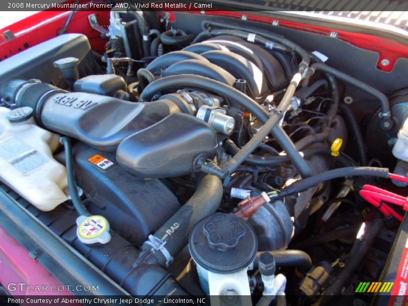 Vivid Red Metallic / Camel 2008 Mercury Mountaineer Premier AWD
