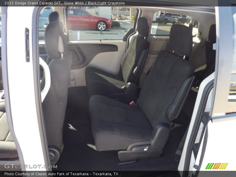 Stone White / Black/Light Graystone 2013 Dodge Grand Caravan SXT