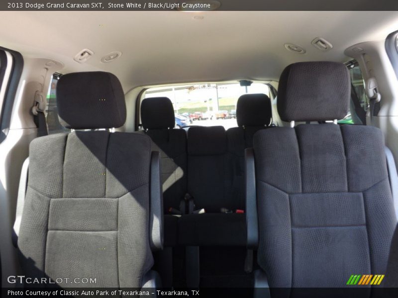 Stone White / Black/Light Graystone 2013 Dodge Grand Caravan SXT