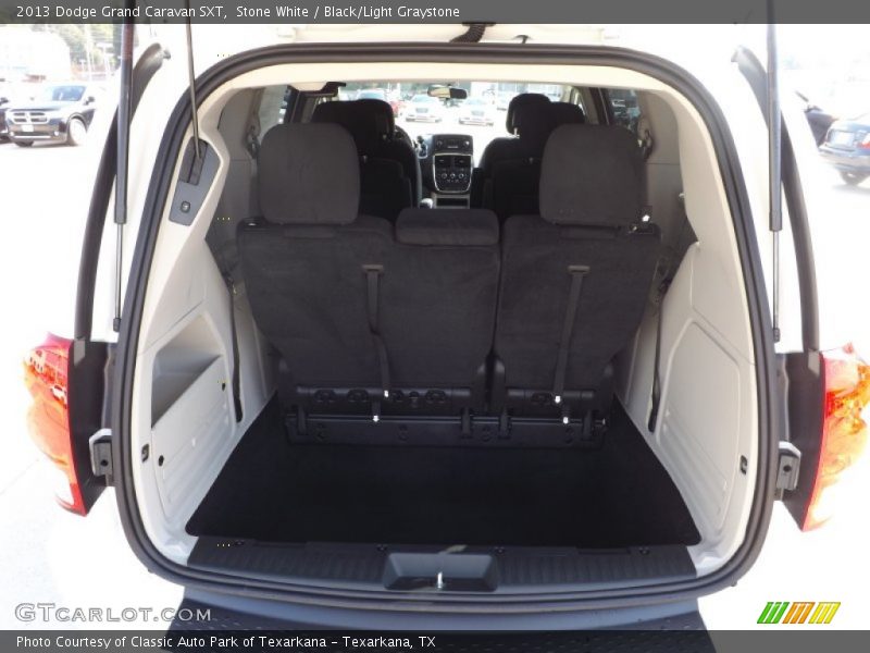 Stone White / Black/Light Graystone 2013 Dodge Grand Caravan SXT