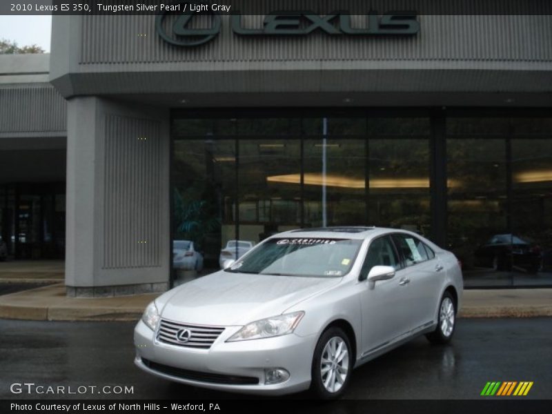 Tungsten Silver Pearl / Light Gray 2010 Lexus ES 350
