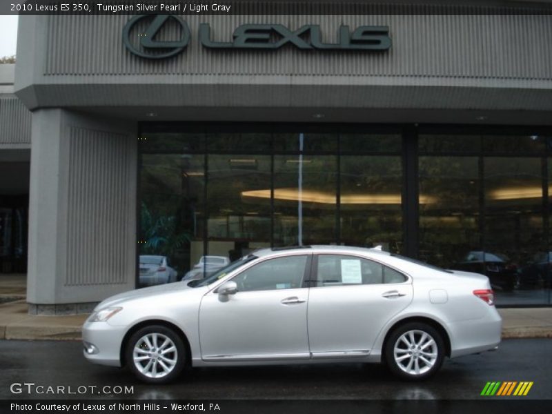 Tungsten Silver Pearl / Light Gray 2010 Lexus ES 350