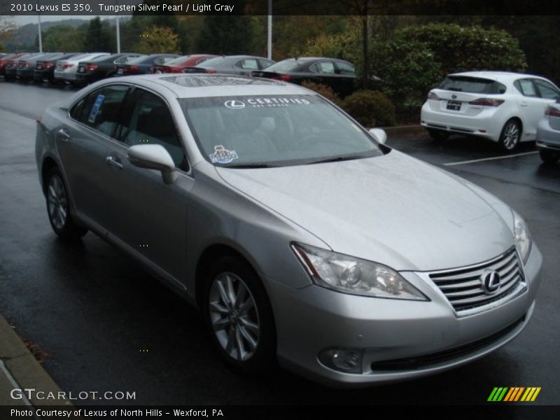 Tungsten Silver Pearl / Light Gray 2010 Lexus ES 350
