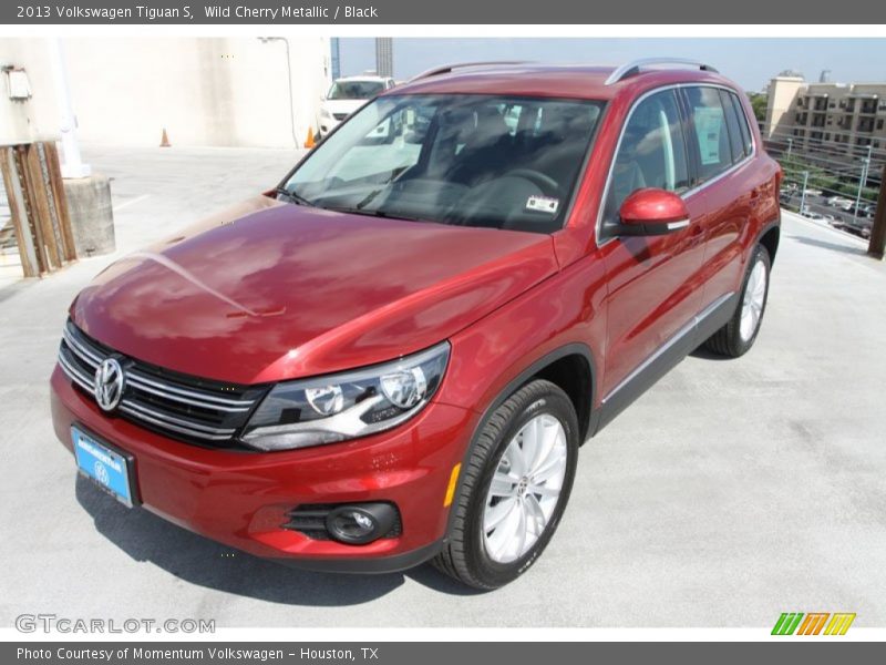Wild Cherry Metallic / Black 2013 Volkswagen Tiguan S