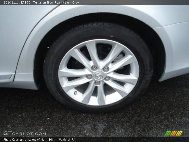 Tungsten Silver Pearl / Light Gray 2010 Lexus ES 350