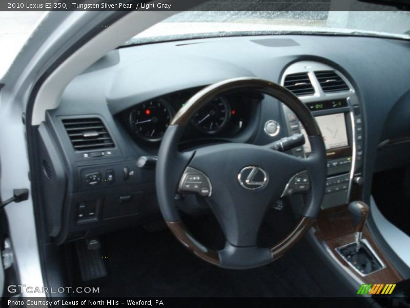 Tungsten Silver Pearl / Light Gray 2010 Lexus ES 350
