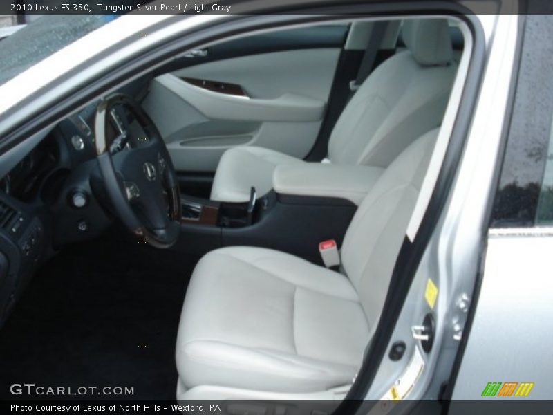 Tungsten Silver Pearl / Light Gray 2010 Lexus ES 350