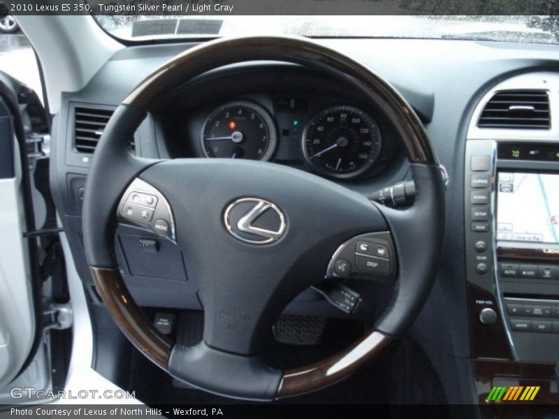 Tungsten Silver Pearl / Light Gray 2010 Lexus ES 350