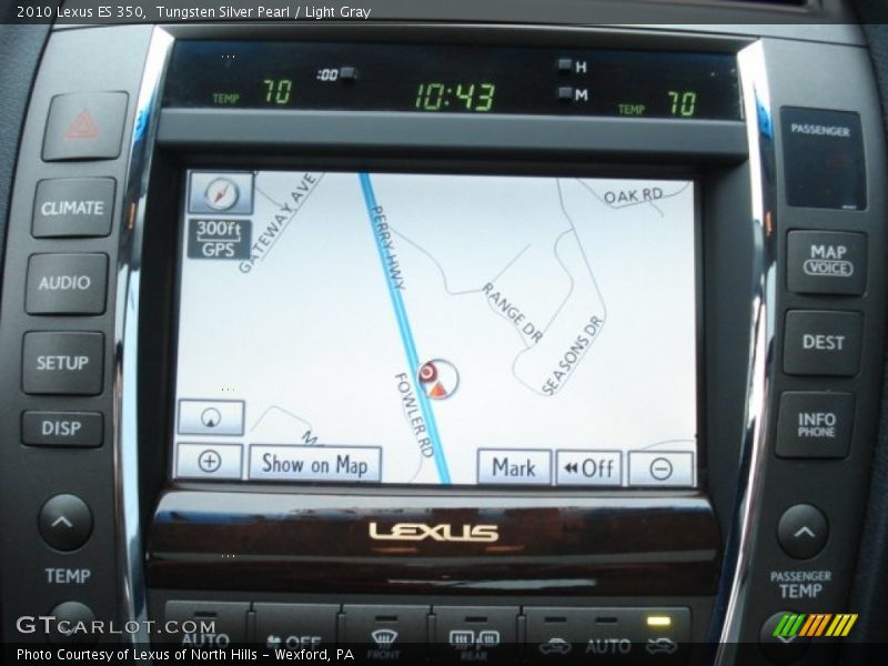 Tungsten Silver Pearl / Light Gray 2010 Lexus ES 350