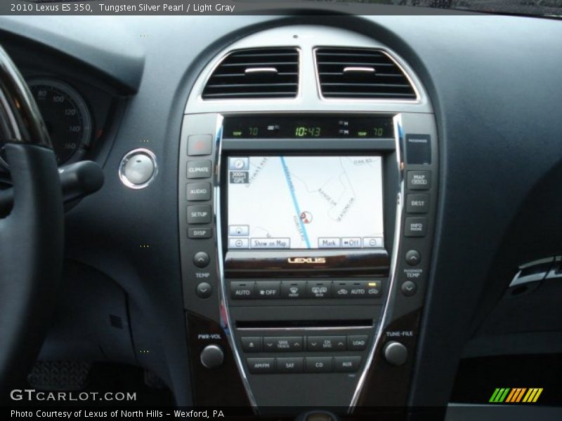 Tungsten Silver Pearl / Light Gray 2010 Lexus ES 350
