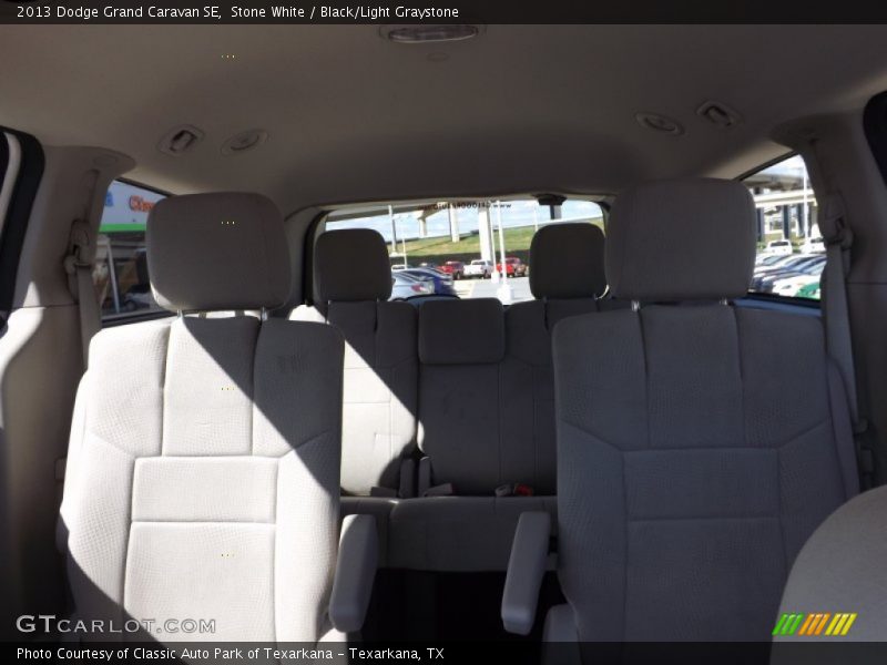 Stone White / Black/Light Graystone 2013 Dodge Grand Caravan SE