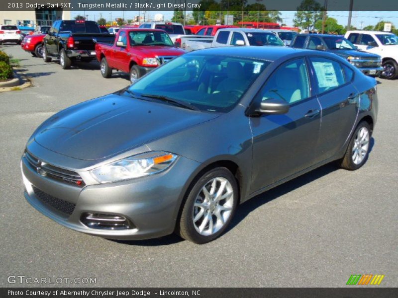 Tungsten Metallic / Black/Light Diesel Gray 2013 Dodge Dart SXT