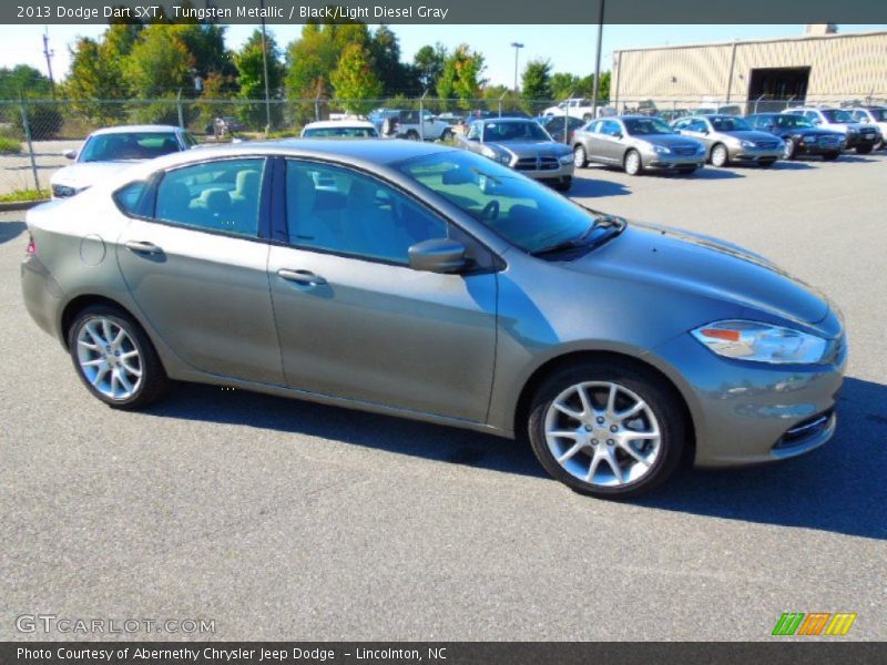 Tungsten Metallic / Black/Light Diesel Gray 2013 Dodge Dart SXT