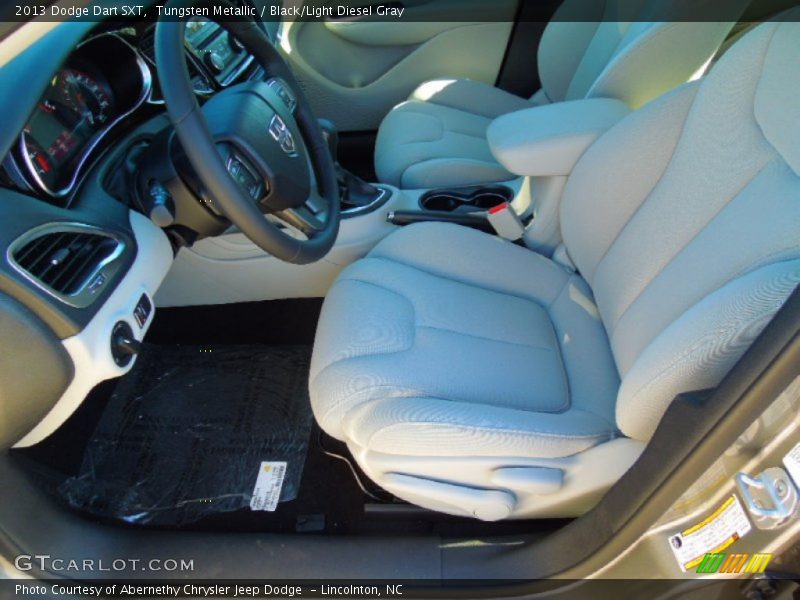 Tungsten Metallic / Black/Light Diesel Gray 2013 Dodge Dart SXT