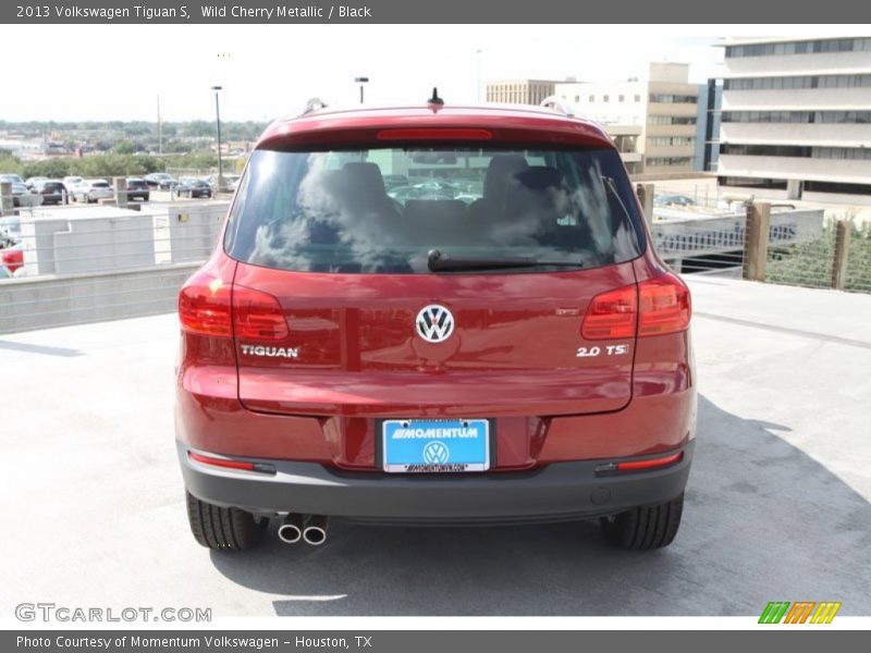 Wild Cherry Metallic / Black 2013 Volkswagen Tiguan S