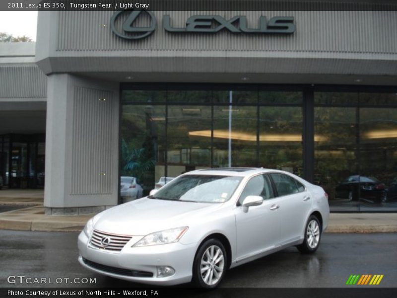 Tungsten Pearl / Light Gray 2011 Lexus ES 350