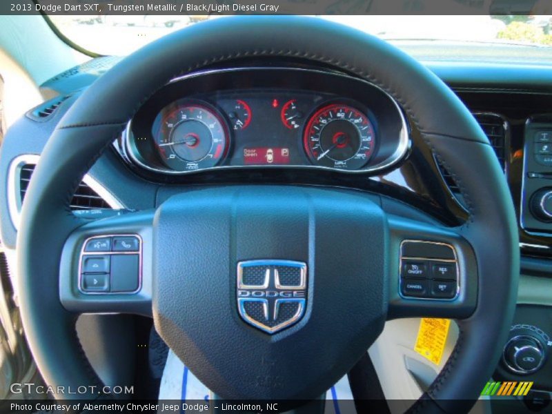 Tungsten Metallic / Black/Light Diesel Gray 2013 Dodge Dart SXT