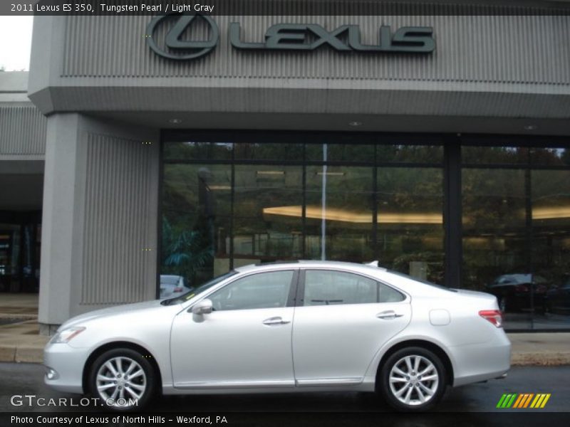 Tungsten Pearl / Light Gray 2011 Lexus ES 350