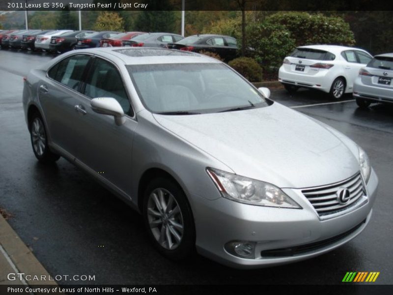 Tungsten Pearl / Light Gray 2011 Lexus ES 350