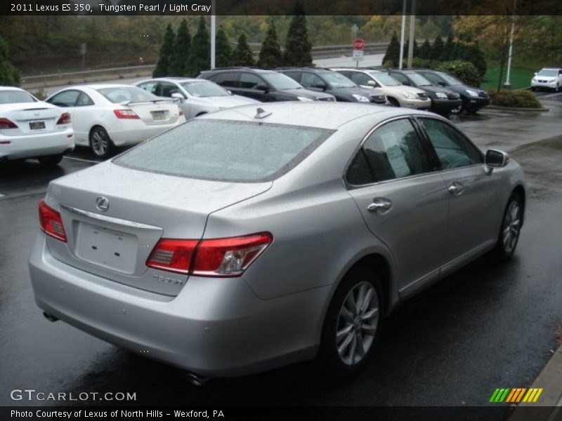 Tungsten Pearl / Light Gray 2011 Lexus ES 350