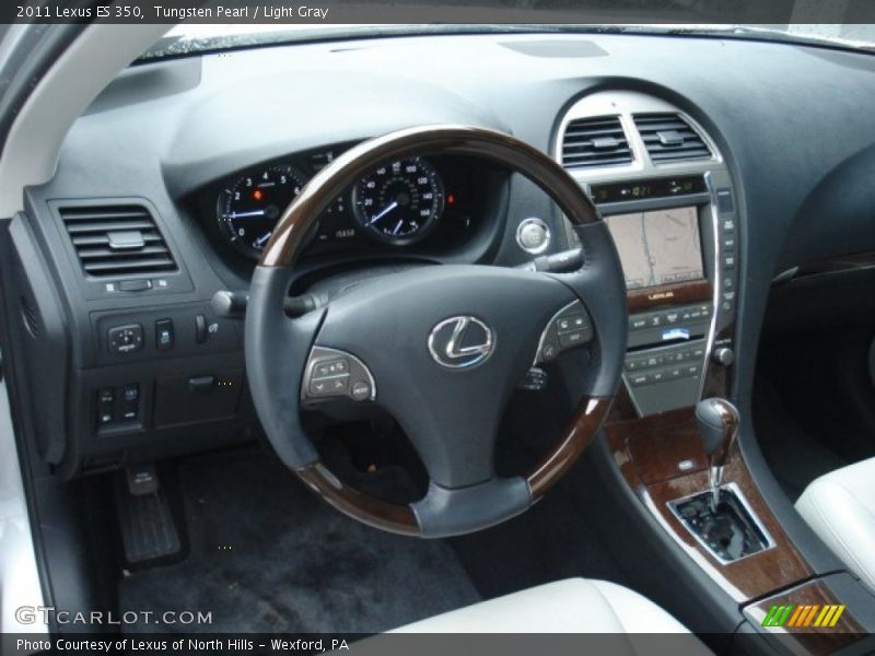 Tungsten Pearl / Light Gray 2011 Lexus ES 350