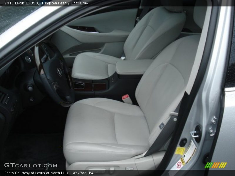 Tungsten Pearl / Light Gray 2011 Lexus ES 350