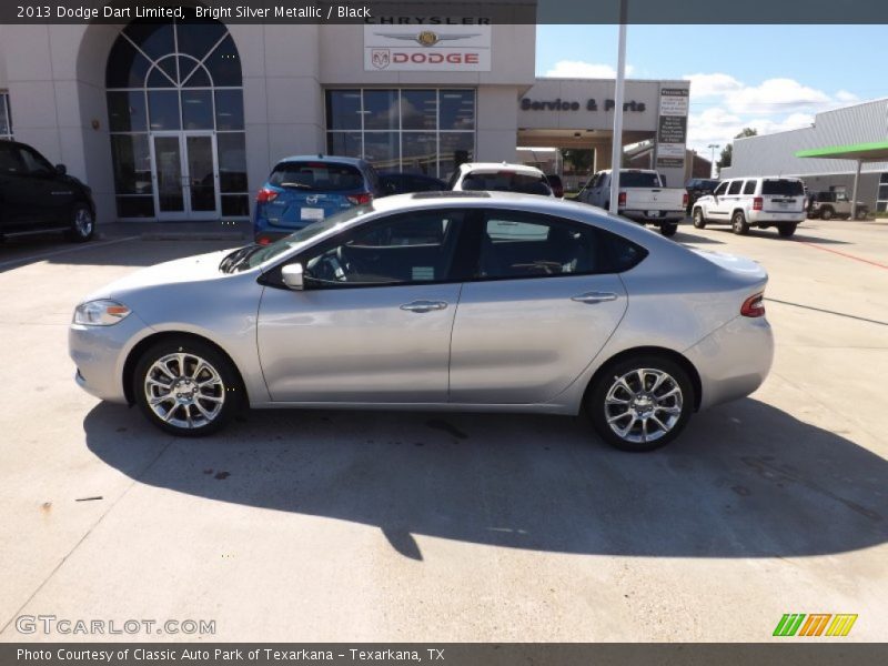 Bright Silver Metallic / Black 2013 Dodge Dart Limited