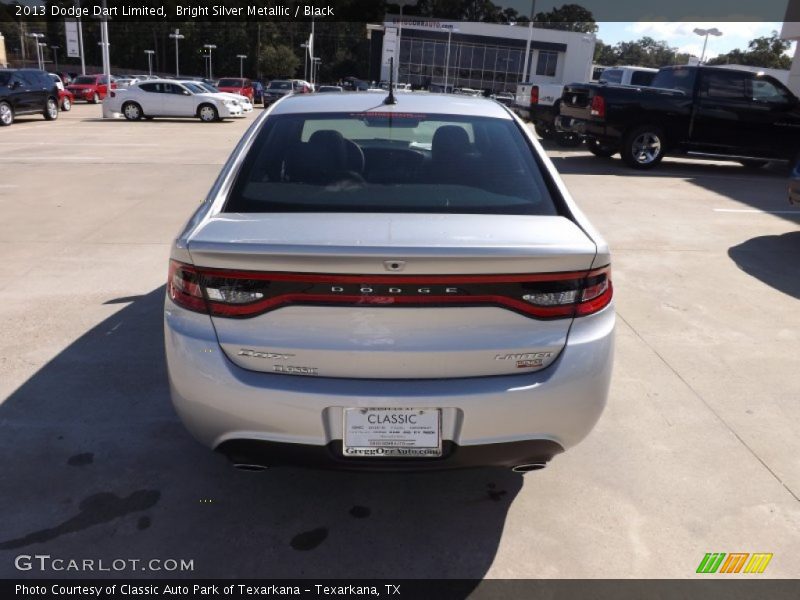 Bright Silver Metallic / Black 2013 Dodge Dart Limited