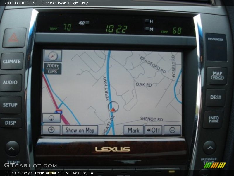 Tungsten Pearl / Light Gray 2011 Lexus ES 350