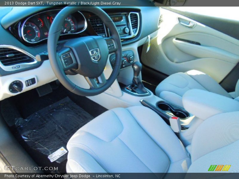 Tungsten Metallic / Black/Light Diesel Gray 2013 Dodge Dart SXT