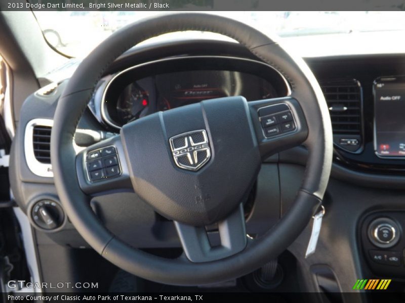 Bright Silver Metallic / Black 2013 Dodge Dart Limited