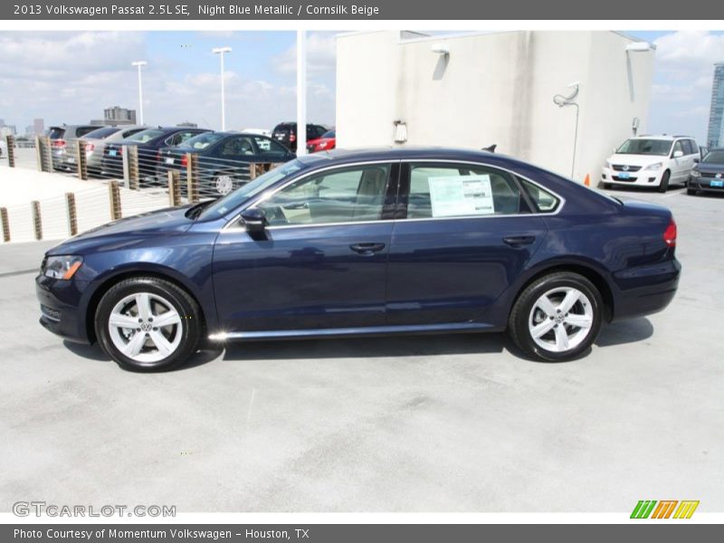 Night Blue Metallic / Cornsilk Beige 2013 Volkswagen Passat 2.5L SE