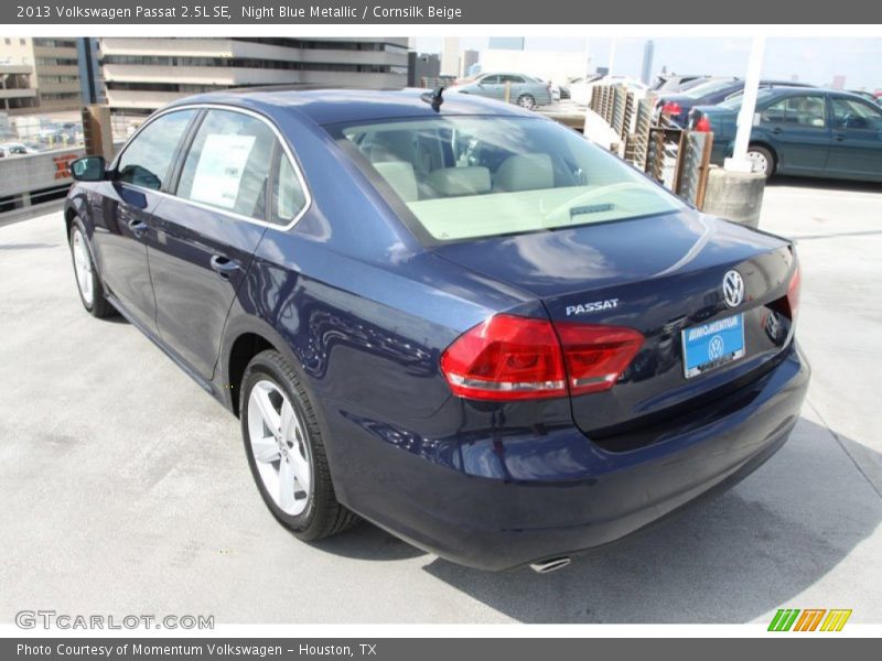 Night Blue Metallic / Cornsilk Beige 2013 Volkswagen Passat 2.5L SE