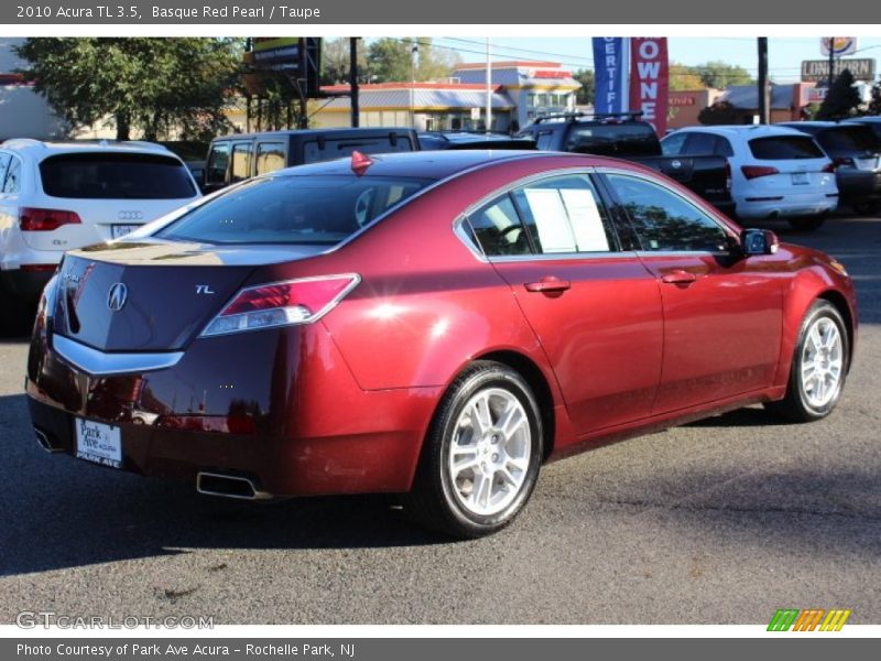 Basque Red Pearl / Taupe 2010 Acura TL 3.5