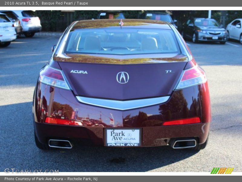 Basque Red Pearl / Taupe 2010 Acura TL 3.5