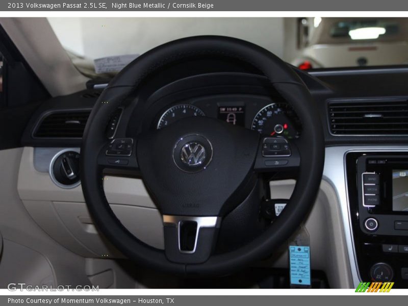 Night Blue Metallic / Cornsilk Beige 2013 Volkswagen Passat 2.5L SE