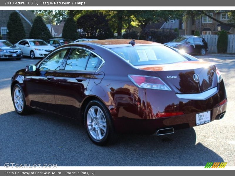 Basque Red Pearl / Taupe 2010 Acura TL 3.5