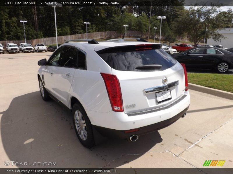 Platinum Ice Tricoat / Ebony/Ebony 2013 Cadillac SRX Luxury FWD