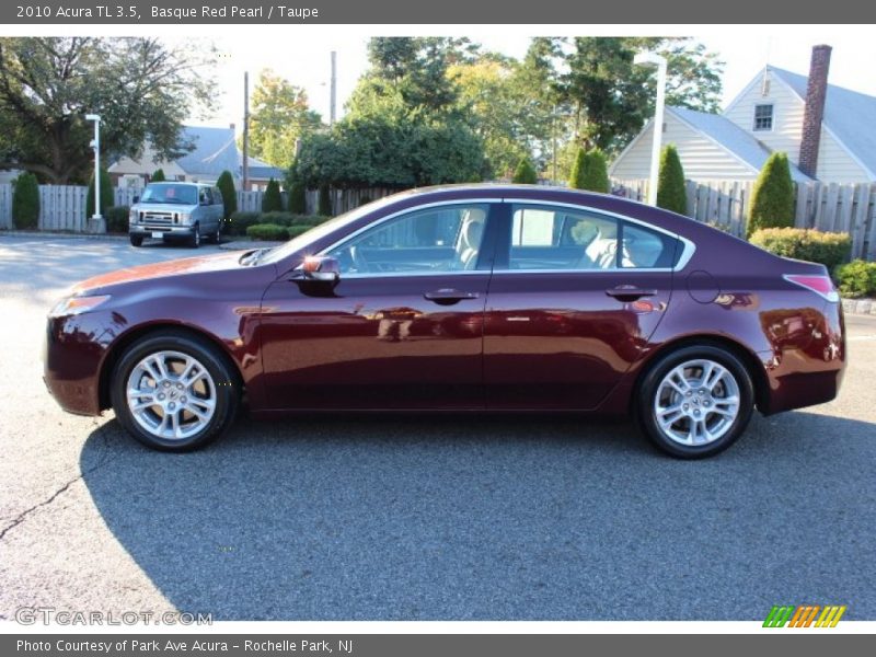 Basque Red Pearl / Taupe 2010 Acura TL 3.5