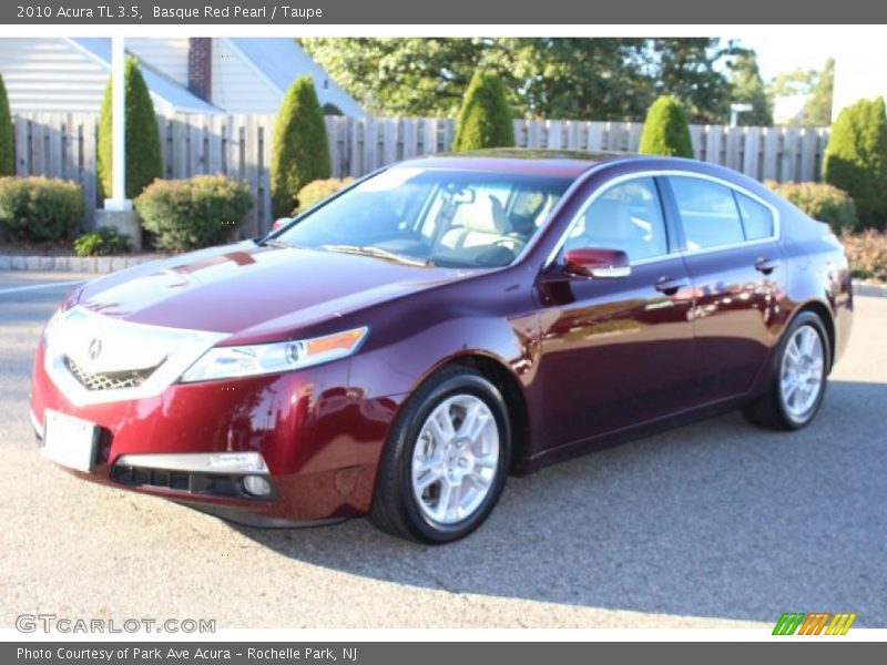 Basque Red Pearl / Taupe 2010 Acura TL 3.5