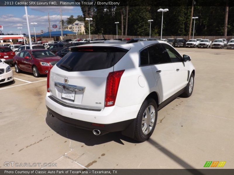 Platinum Ice Tricoat / Ebony/Ebony 2013 Cadillac SRX Luxury FWD