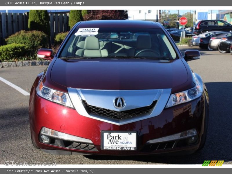 Basque Red Pearl / Taupe 2010 Acura TL 3.5