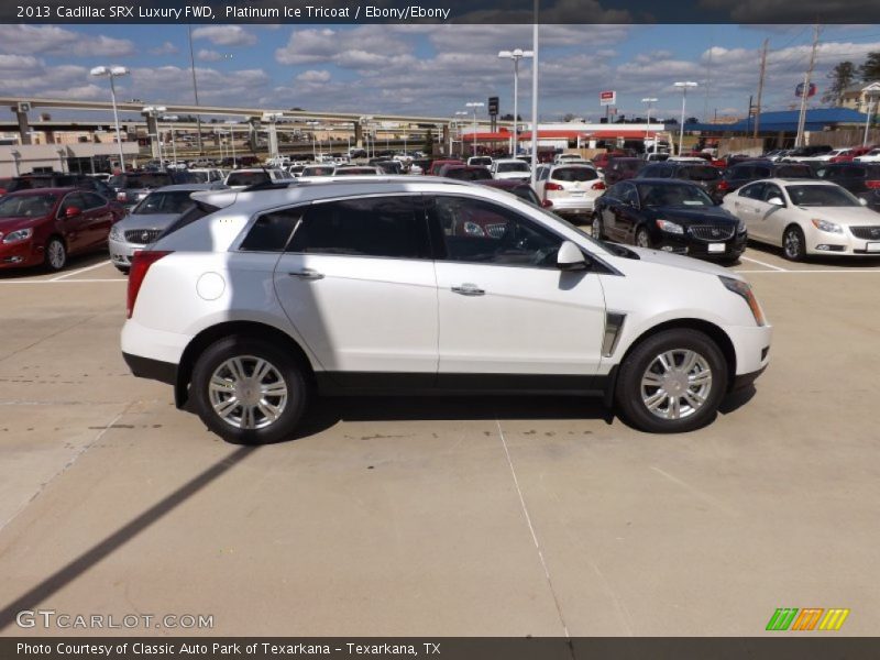Platinum Ice Tricoat / Ebony/Ebony 2013 Cadillac SRX Luxury FWD