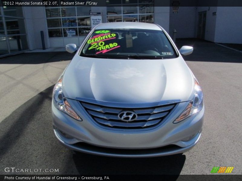 Radiant Silver / Gray 2012 Hyundai Sonata SE 2.0T